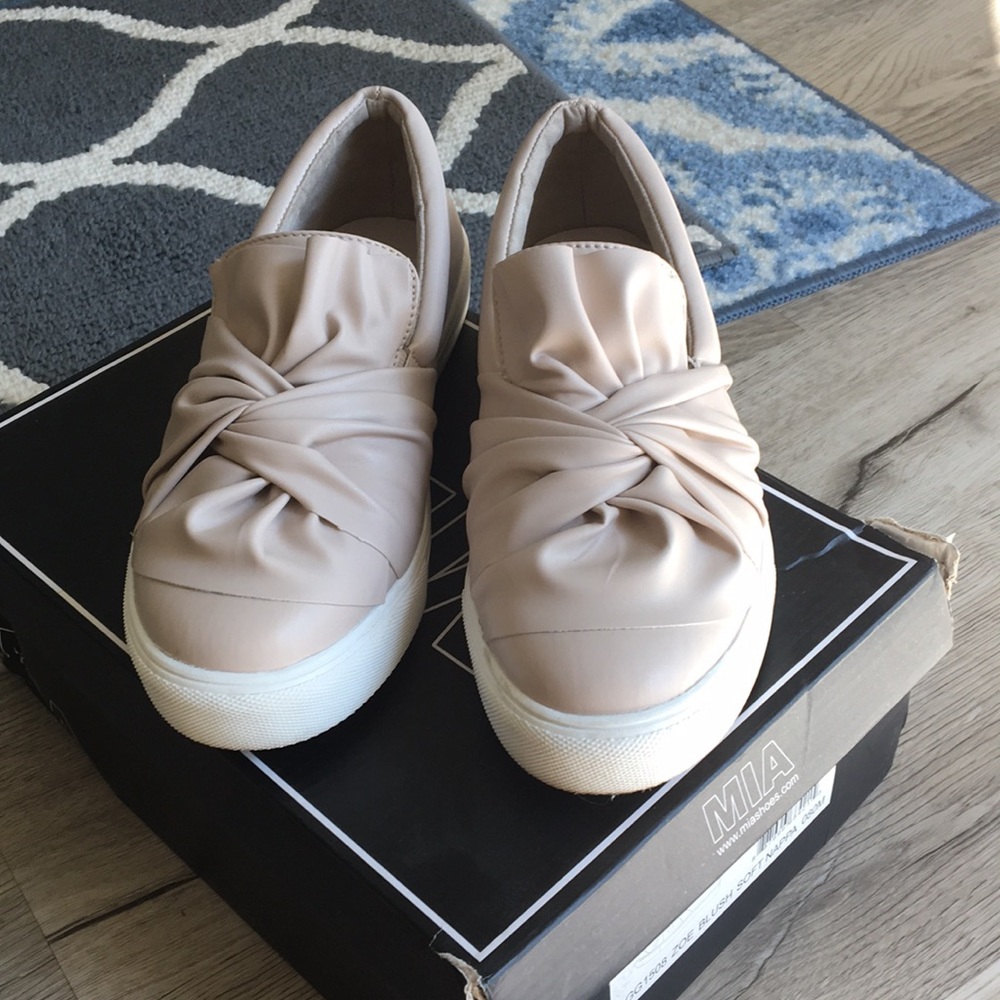 MIA blush colored slip on SNEAKERS!